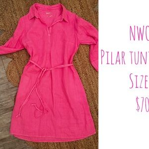 NWOT Pilar Linen Tunic Dress size S